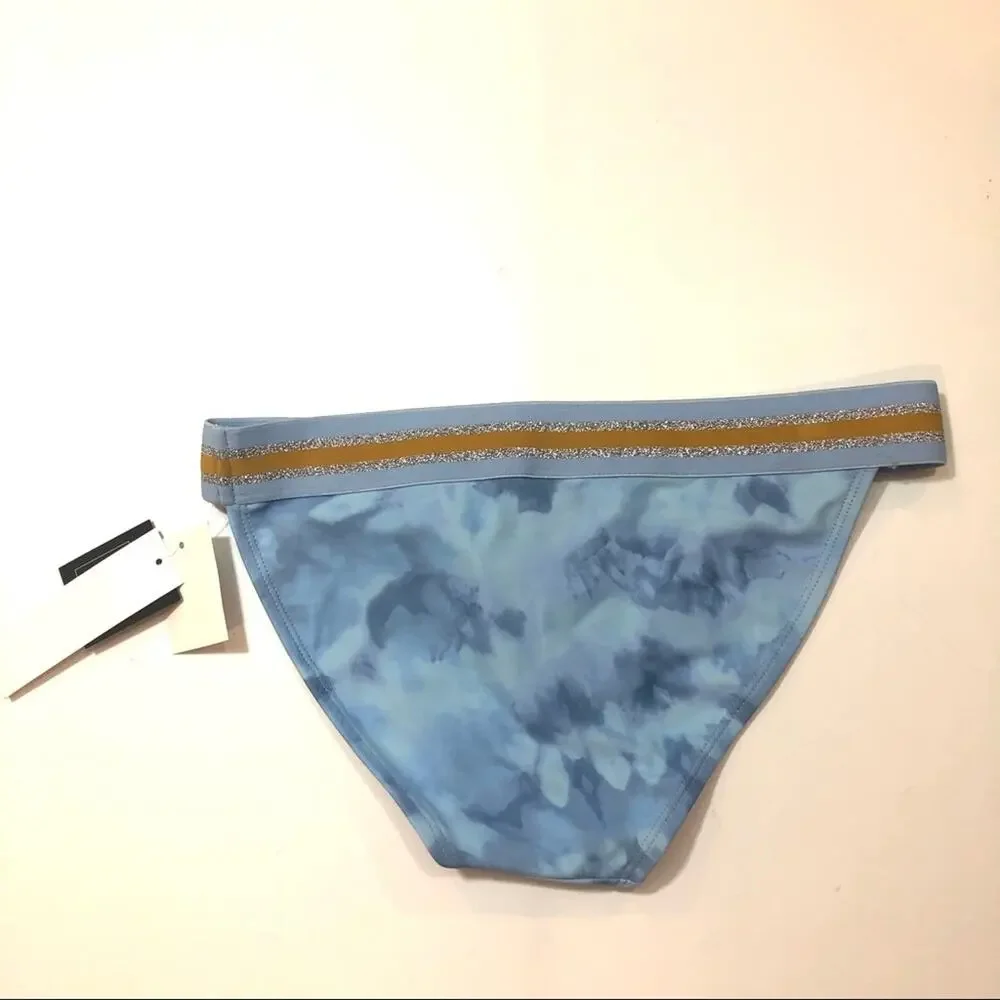 Hula Honey SURF BLUE TIE-DYE Bikini Swim Bottom